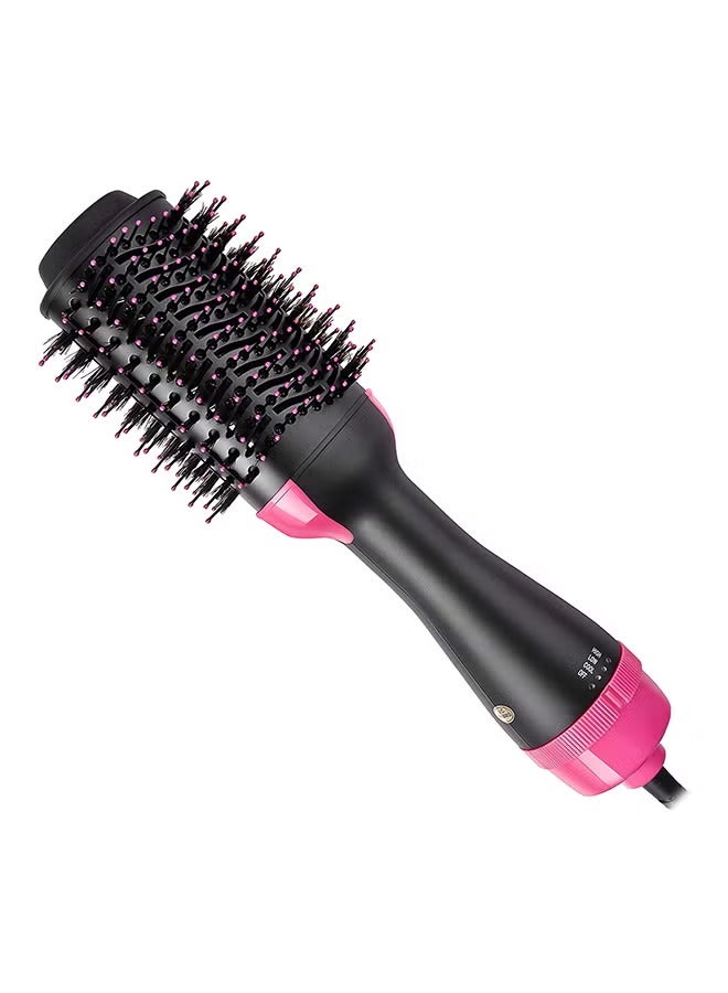 One Step Hair Dryer And Styler Hot Air Brush Black/Pink - Image 1