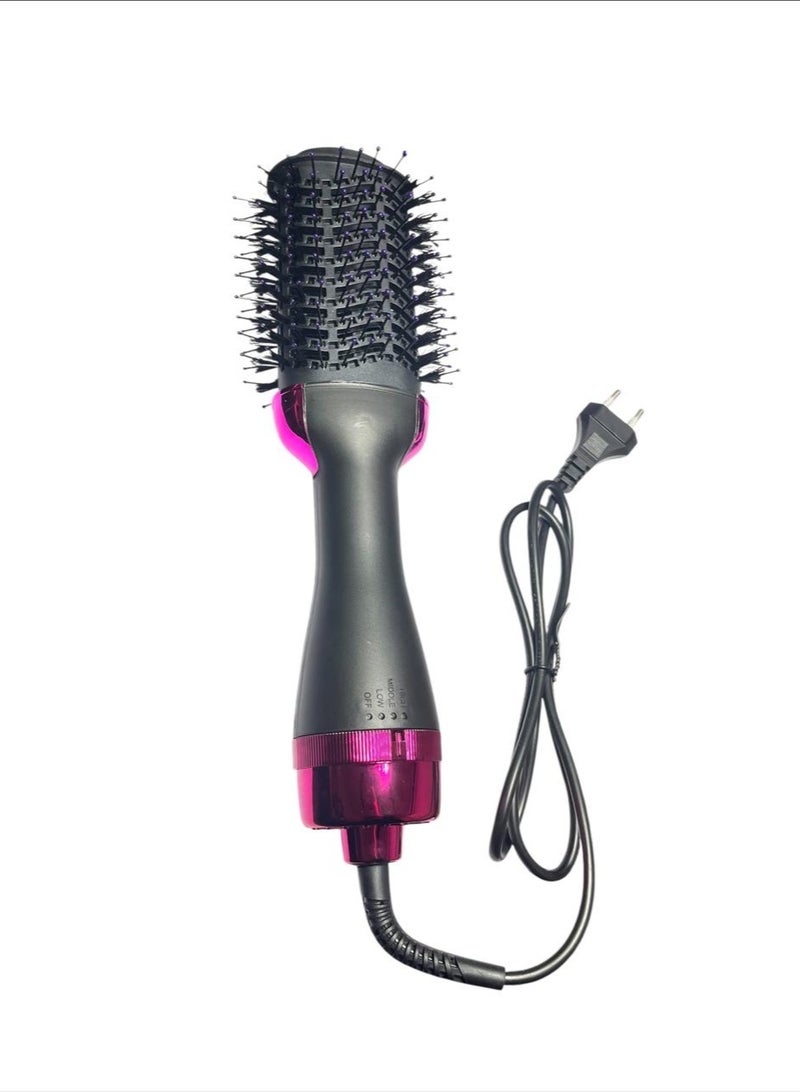 One Step Hair Dryer And Styler Hot Air Brush Black/Pink - Image 2