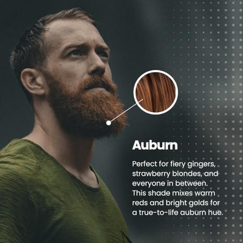 True Sons Hair Dye Foam for Men Natural Look Effortless MultiUse Dye Kit with Instant Color BoApplicator AmmoniaFree Formula Simpler Hair and Beard Dye Auburn - Image 5