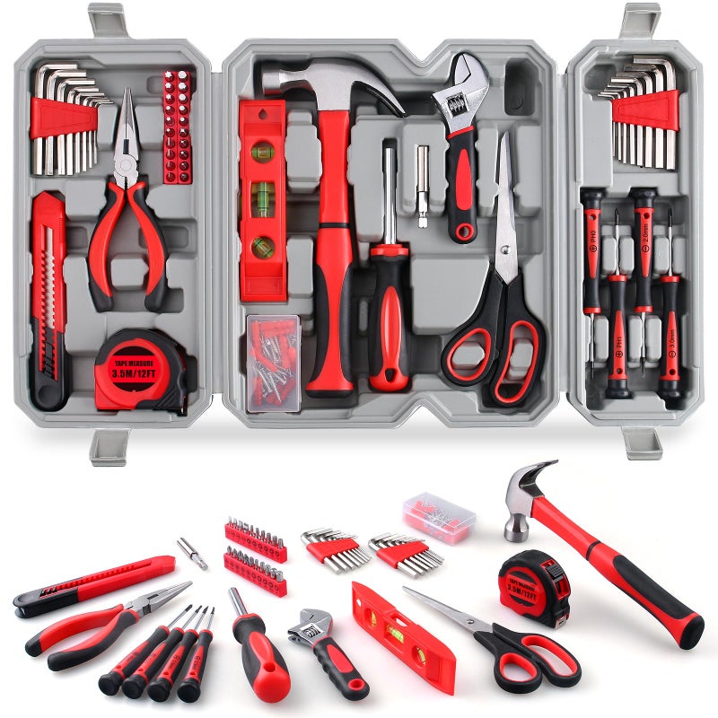 WINNER 160-Piece All-Purpose Household Tool Kit in Delicate Toolbox, Suitable for Both Male and Female, Great for Common Home Repairs, House DIY Project, Garage, Office, Housewarming and Birthday Gift - Image 1