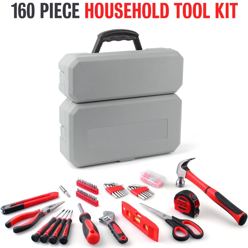 WINNER 160-Piece All-Purpose Household Tool Kit in Delicate Toolbox, Suitable for Both Male and Female, Great for Common Home Repairs, House DIY Project, Garage, Office, Housewarming and Birthday Gift - Image 3