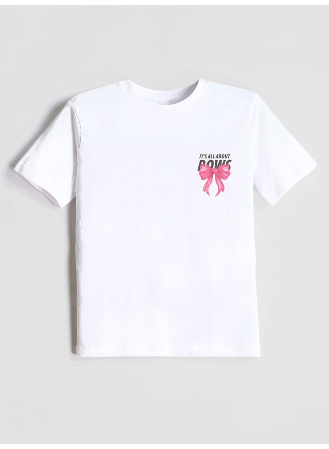 LC WAIKIKI Crew Neck Printed Girls' T-Shirt - Image 1