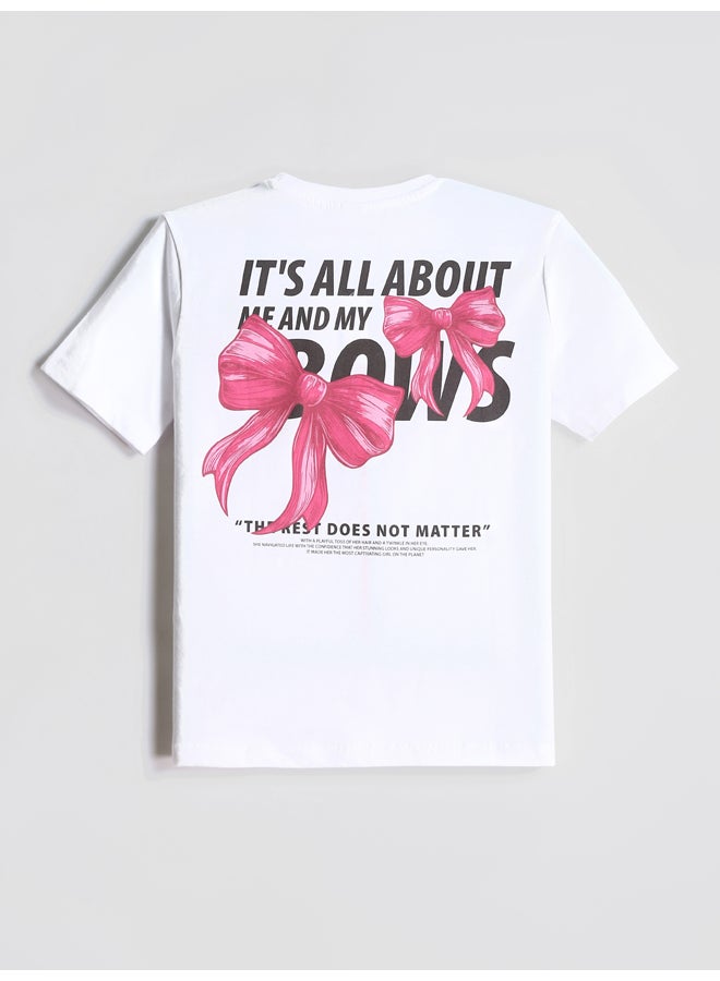 LC WAIKIKI Crew Neck Printed Girls' T-Shirt - Image 2