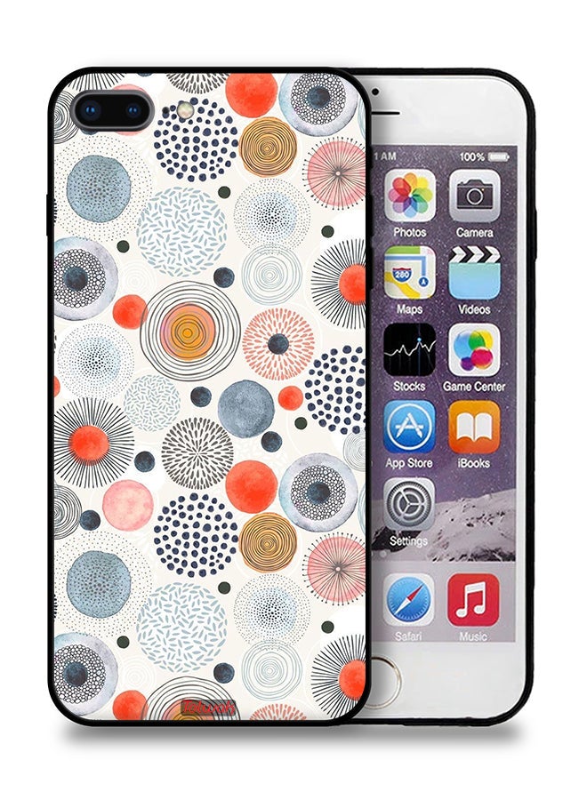 Tolwak Apple iPhone 8 Plus Protective Case Cotton Flowers Pattern - Image 1