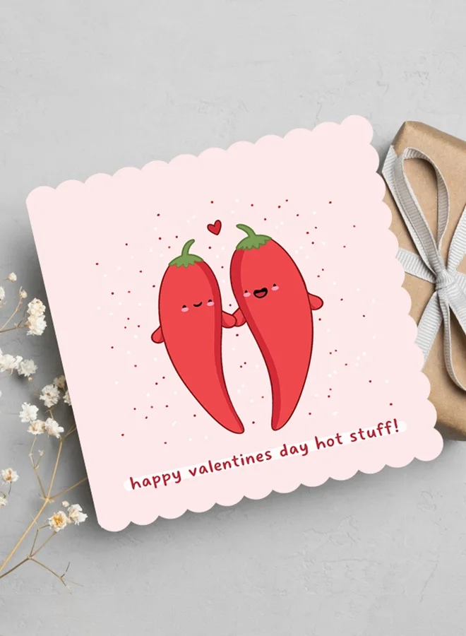 Share The Love Hot stuff! Funny Valentine's Card