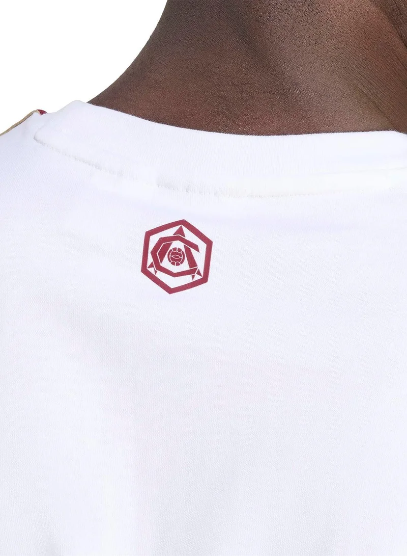 Adidas WHITE Arsenal Fc Icon Tee for Men | Best Price UAE