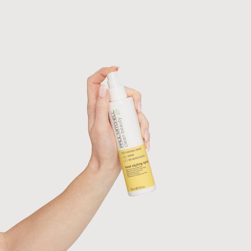 Paul Mitchell Clean Beauty Heat Styling Spray, Shine & Thermal Protection, For All Hair Types That Heat Style, 5.1 fl. oz. - Image 2