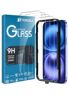 Tersely [4 Pack] Screen Protector for iPhone 16 (6.1 inch), Tempered Glass with Installation Alignment Frame,Case Friendly,HD Clear  - Image 1