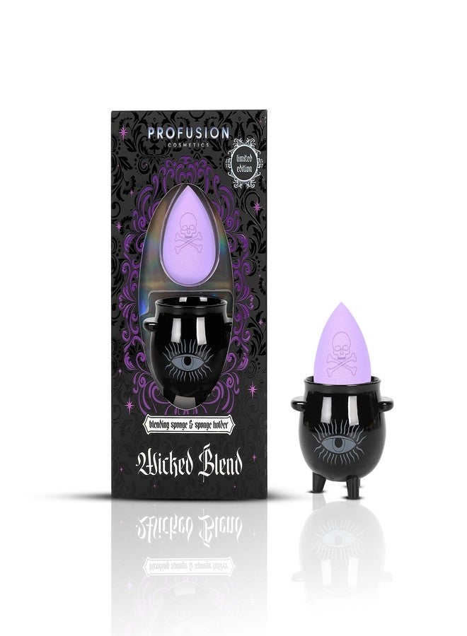 Profusion Cosmetics Wicked Blend Blending Sponge and Sponge Holder, Versatile Tool for Smooth and Enhanced Makeup Application, Achieve Ideal Blending - Image 1