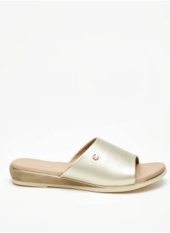 Women's Textured Slip-On Flat Sandals
