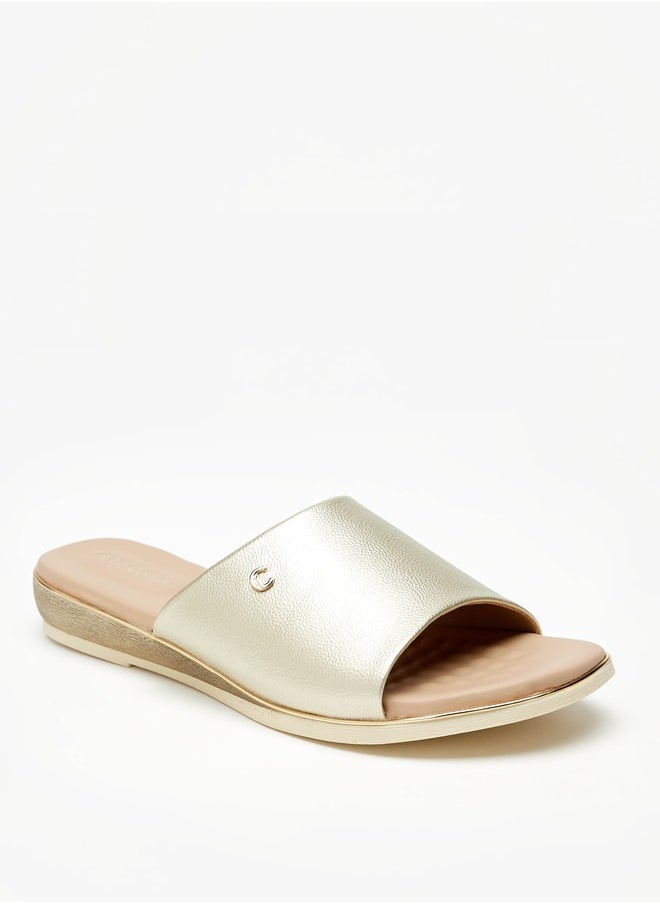 Le Confort - Women's Textured Slip-On Flat Sandals - Image 1