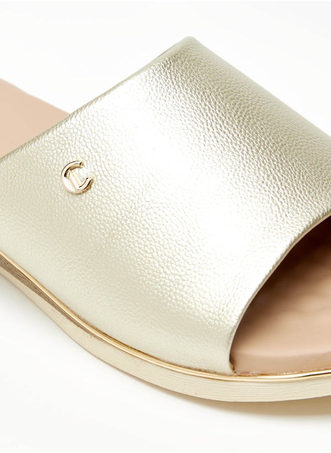 Le Confort - Women's Textured Slip-On Flat Sandals - Image 1