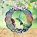 UOUDIO Stainless Steel Wind Spinner 3D Indoor Outdoor Garden Decoration Crafts Ornaments Hummingbird - Image 3