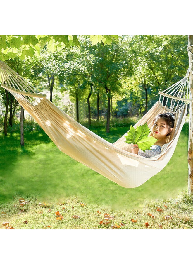 Suncojia أرجوحة مزدوجة خارجية، ترفيه تخييم، قماش سميك وعريض، مضاد للانقلاب، خشب منحني، سرير أرجوحة تخييم خارجي - Image 1