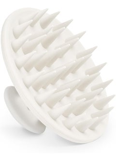 Meartchy Silicone Scalp Massager Shampoo Brush Scalp Brush for Hair Growth  Dandruff Removal Hair Scrubber Scalp Stimulator Exfoliator Brush with Soft Bristles for Wet Dry Scalp Care White 