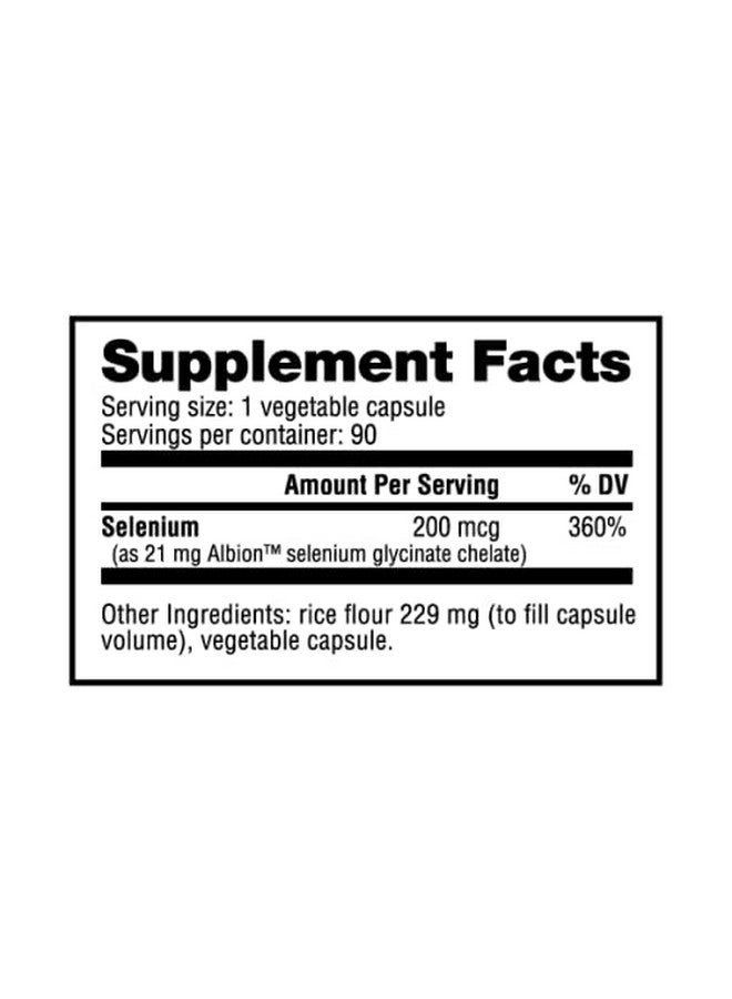 نوترا بايو مكمل السيلينيوم من NutraBio، 200 ميكروجرام - 90 كبسولة نباتية - Image 2