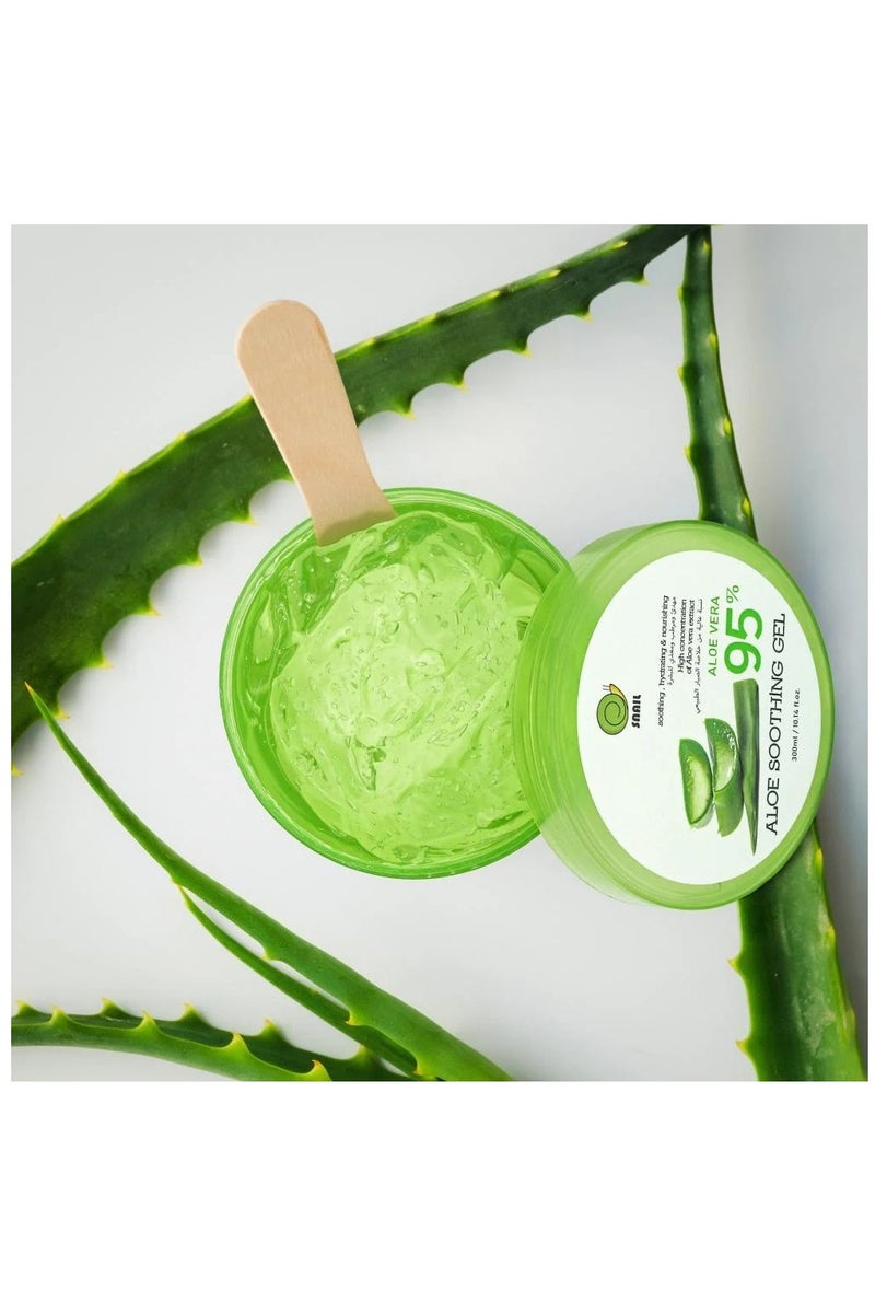 Snail Aloe Vera 95 % Soothing , Hydrating & Nourishing 300ml - Image 5