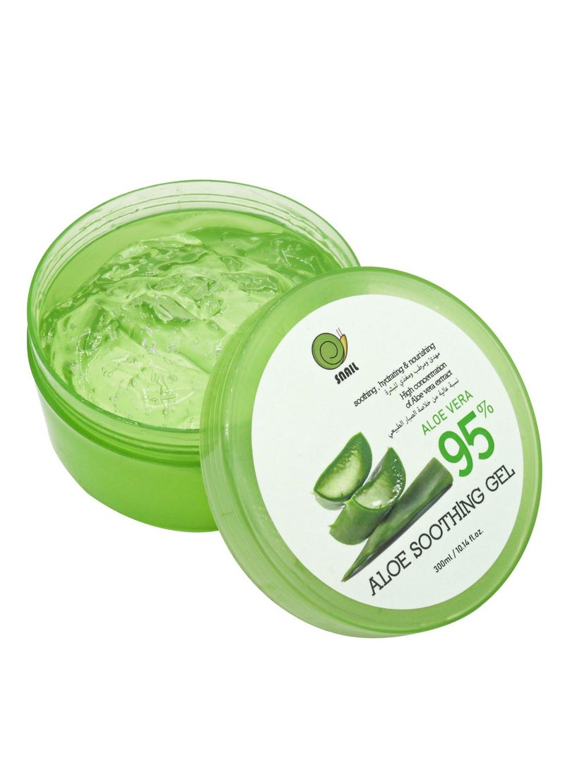 Snail Aloe Vera 95 % Soothing , Hydrating & Nourishing 300ml - Image 2
