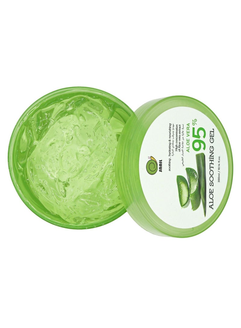 Snail Aloe Vera 95 % Soothing , Hydrating & Nourishing 300ml - Image 4