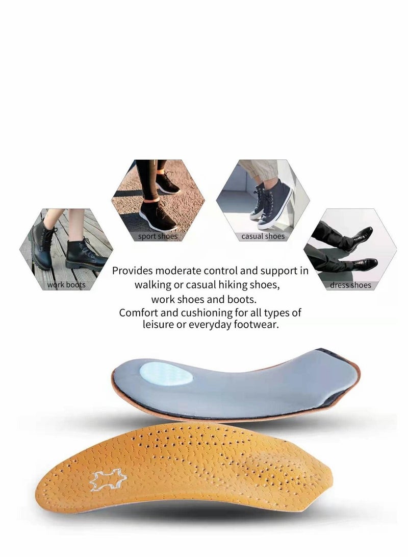 SYOSI Plantar Fasciitis Arch Support Insoles with Metatarsal Pad Heel Cushion, 3/4 Length Shoe Inserts for Men and Women, Orthotic Inserts, Flat Feet Heel Spur Pain Relief Shoe Inserts - Image 5