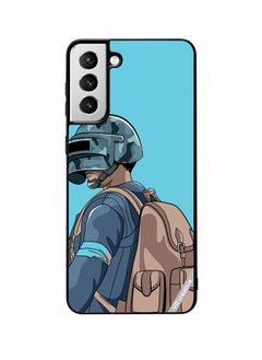 Protective Case Cover For Samsung Galaxy S22 5G Helmet And In Military Uniform Design Multicolour