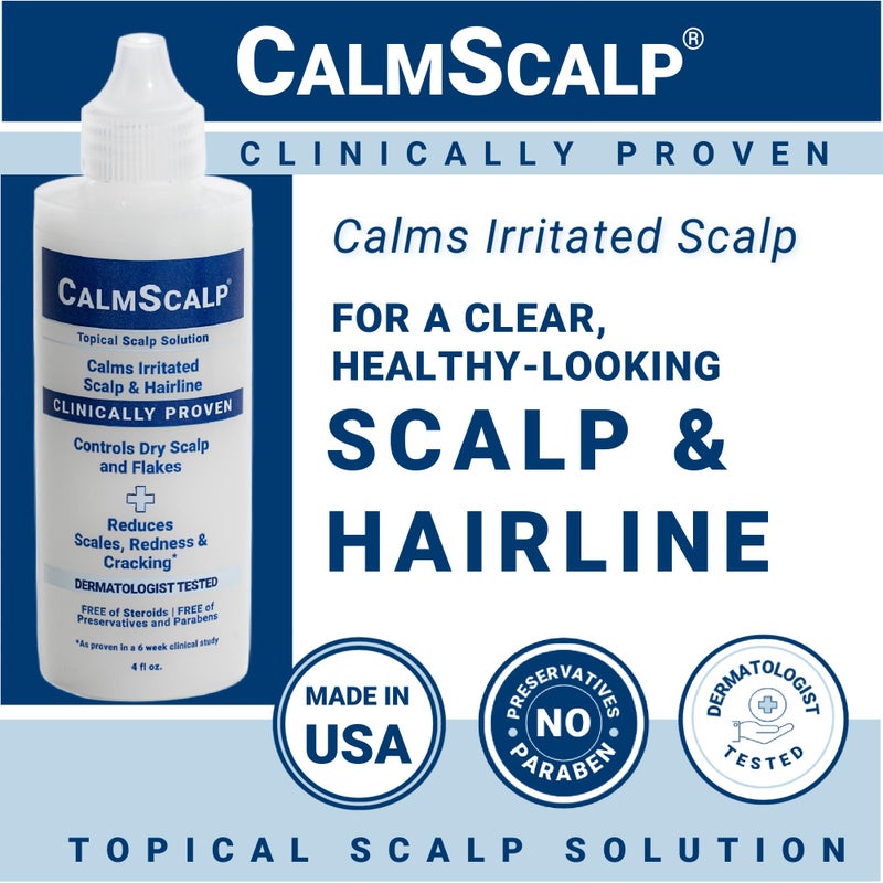 CalmScalp سيروم فروة الرأس CalmScalp | تخفيف حكة فروة الرأس | علاج فروة الرأس | يقشر القشور ورقائق الشعر | مثبت سريرياً | صنع في الولايات المتحدة الأمريكية | 4 أونصات - Image 5