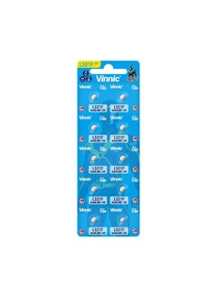 10-Pieces Vinnic AG0 (L521F) Alkaline 1.5V Batteries