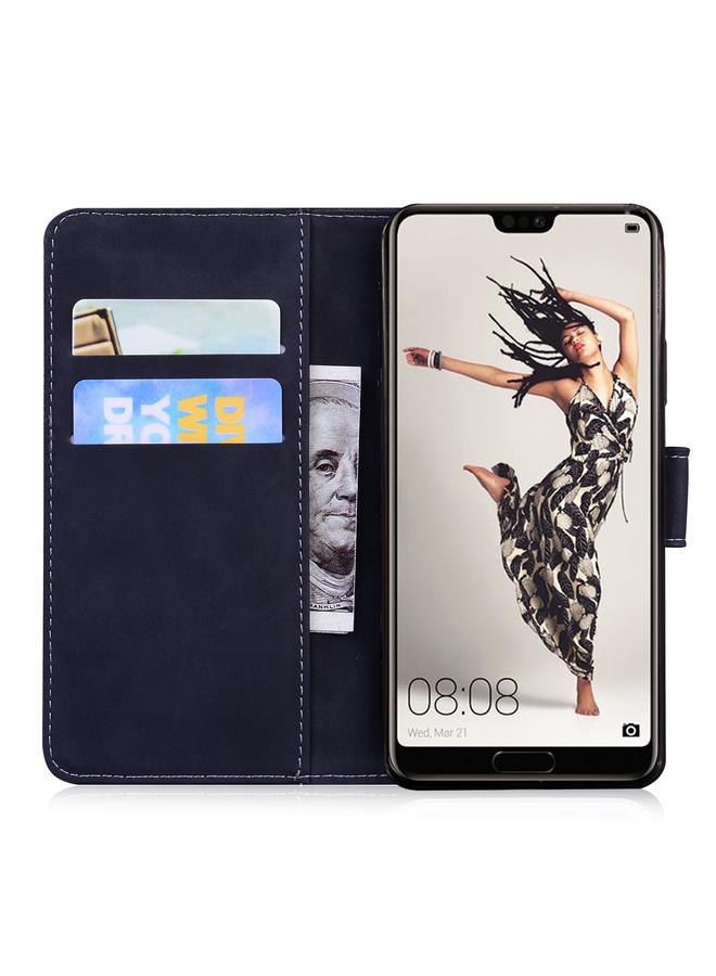 The Bros Phone Case For Huawei P20 Pro Skin Feel Pure Color Flip Leather Phone Phone Case - Image 4