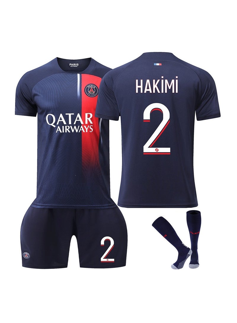 Taiahiro طقم مكون من 3 قطع من قميص كرة القدم الجديد رقم 2 باريس - Image 1