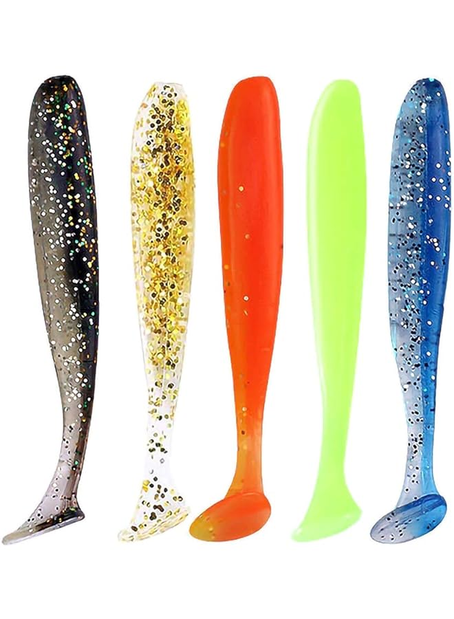 PROMASS Fishing Lures Bait Soft Plastic Lures With Soft And Flexible Tail Soft Lures Bait For Saltwater Freshwater Fishing-Free Tackle Box…