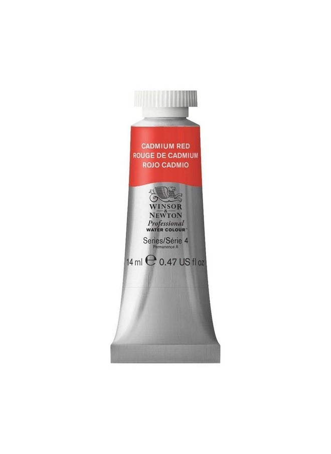 WINSOR & NEWTON Professional Water Colour 14 Ml - Cadmium Red (094) - Finely Pigmented, Vibrant, Vivid & Intermixable Artists' Water Colour Paints - More Colours Available  - Image 1
