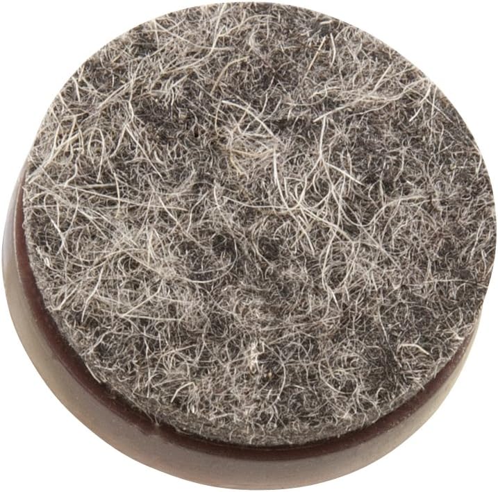 SoftTouch NailOn Heavy Duty Felt Pads for Wood Furniture and Hard Floor Surfaces  Protect your Hard Floor Surfaces from Scratches 1 Round Furniture Protectors Walnut Brown 48 Pieces - Image 3