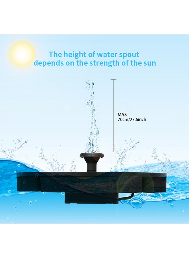 Solatec Solar Fountain, Solatec Solar Powered Bird Bath Fountain Pump 1.4W Solar Panel Kit Water Pump,Outdoor Watering Submersible Pump for Pond, Pool, Garden, Fish Tank, Aquarium Black - Image 2