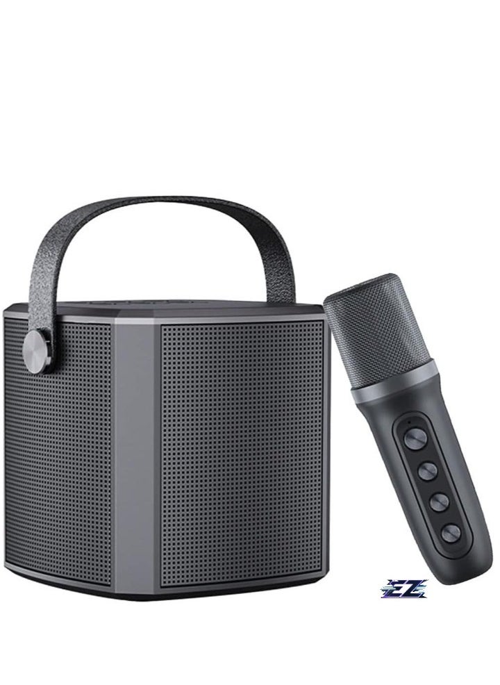 ELTRAZONE Karaoke Machine with UHF Wireless Microphones for Adults & Kids | Portable Bluetooth PA Speaker System | Supports Vocal Cut for Home Parties, Meetings, Weddings | Rechargeable, Loud Sound, and LED Light Effects | Perfect for Celebrations & Events - Image 1