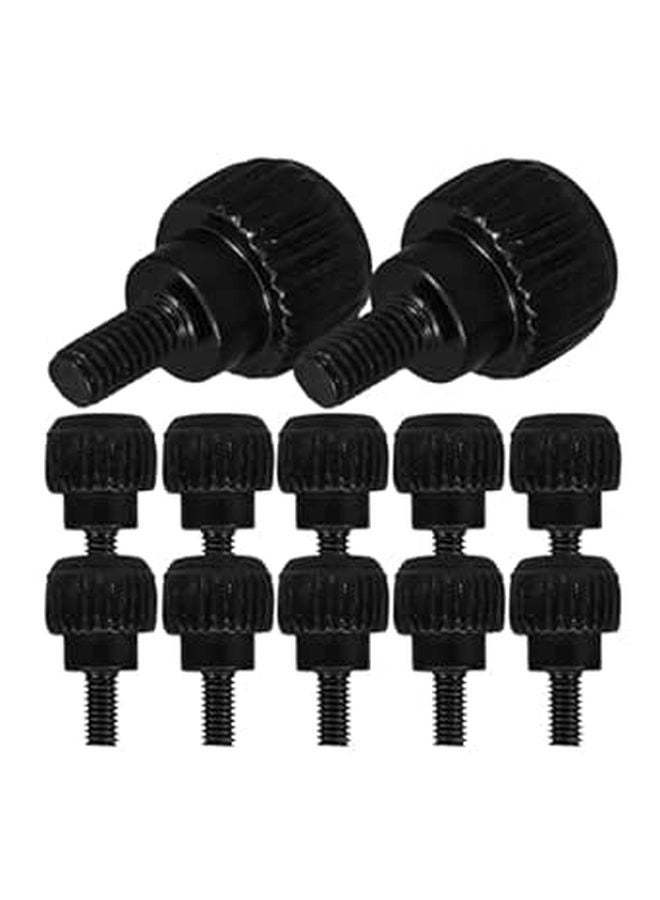 Black M3X6 Thumb Screws 24Pcs For PC Case Power Supply Hard Drive Pci Slots Assembly - Image 1