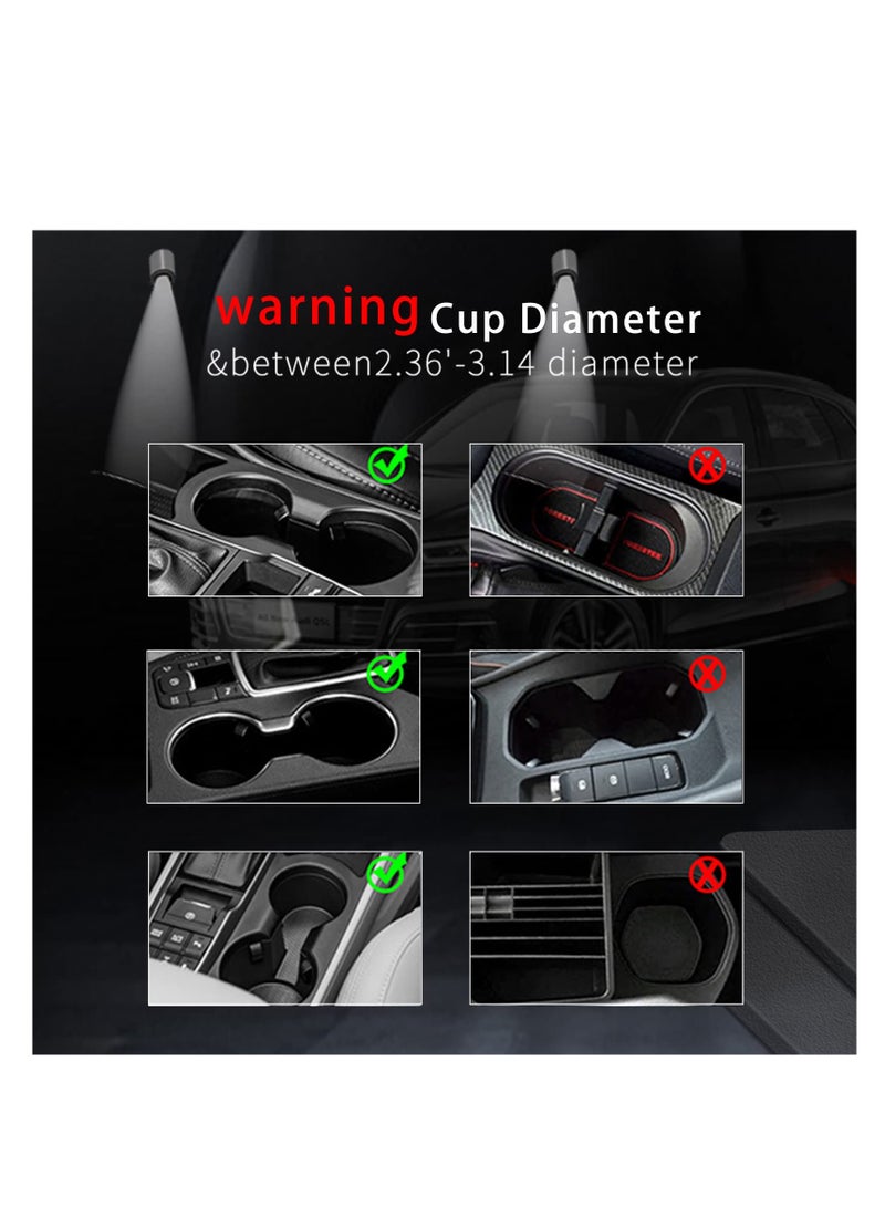 PROTON Cup Holder Expander for Car Car Tray Multifunctional Cup Holder Tray with 360° Rotating Table Adjustable Base Large Car Cup Holder 17-40oz Cup Bottlle Drink Detachable Tray Table - Image 3