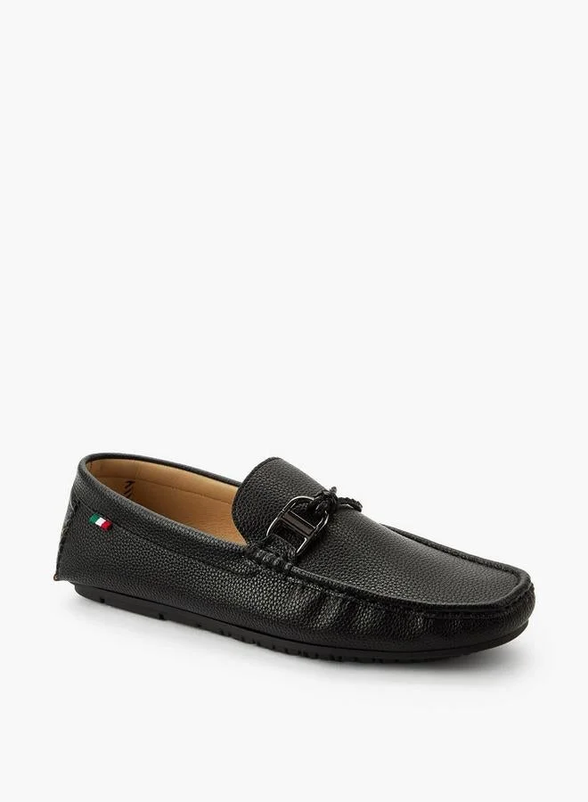 رنزه  رجني Men Textured Lightweight Professional Loafers
