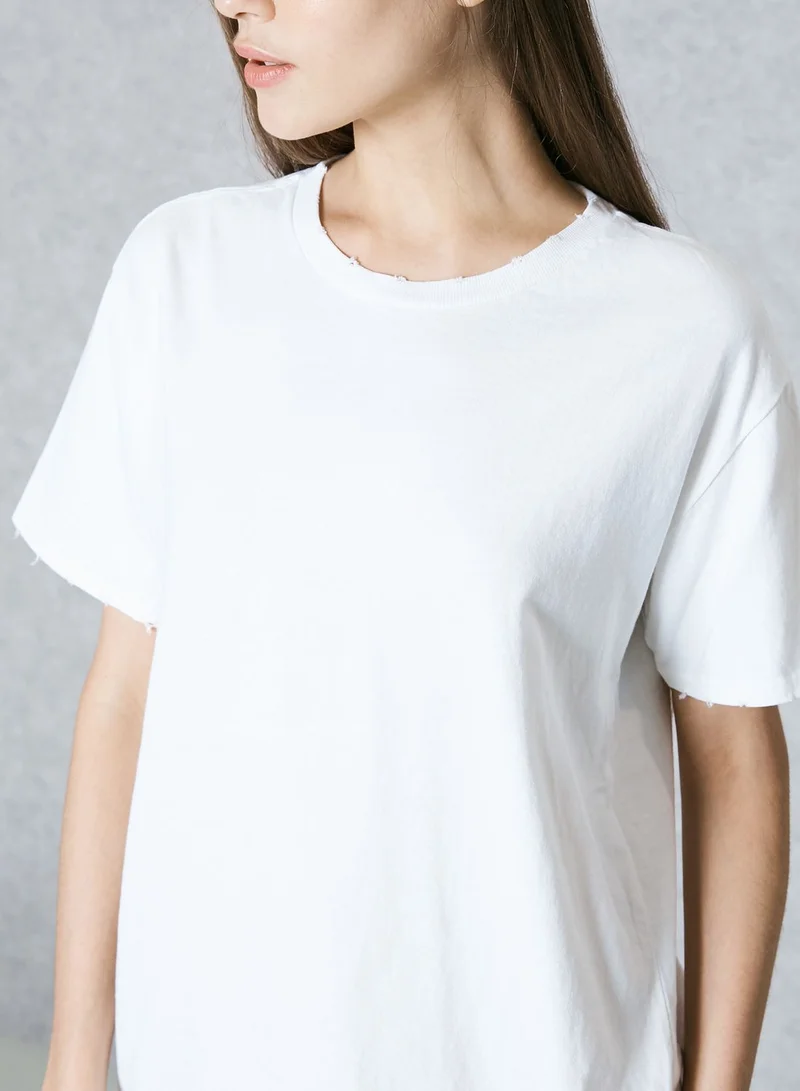 FOREVER 21 Essential High Neck T-Shirt