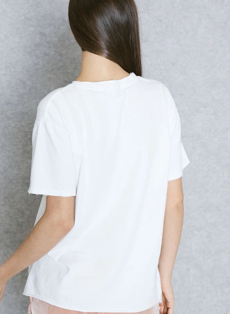 FOREVER 21 Essential High Neck T-Shirt
