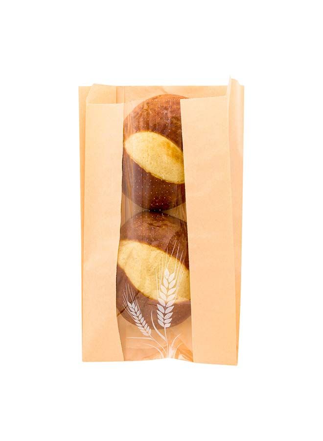 Restaurantware أكياس خبز ورقية من باك تيك 6 × 2.8 × 10 بوصة، 100 كيس باجيت مقاوم للدهون - مثقبة ميكرو، نافذة شفافة، أكياس خبز ورقية بنية، قابلة للاستخدام مرة واحدة، قابلة للتجميد - Image 4