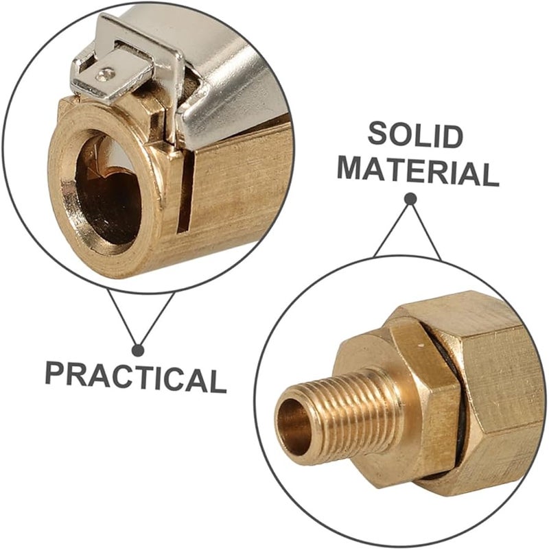 3Pcs Locking Air Chuck Quick Connect Tire Inflation Clips for Trucks RVs Cars - Image 4