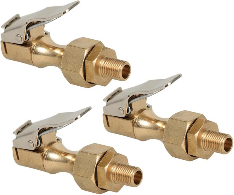 3Pcs Locking Air Chuck Quick Connect Tire Inflation Clips for Trucks RVs Cars - Image 2