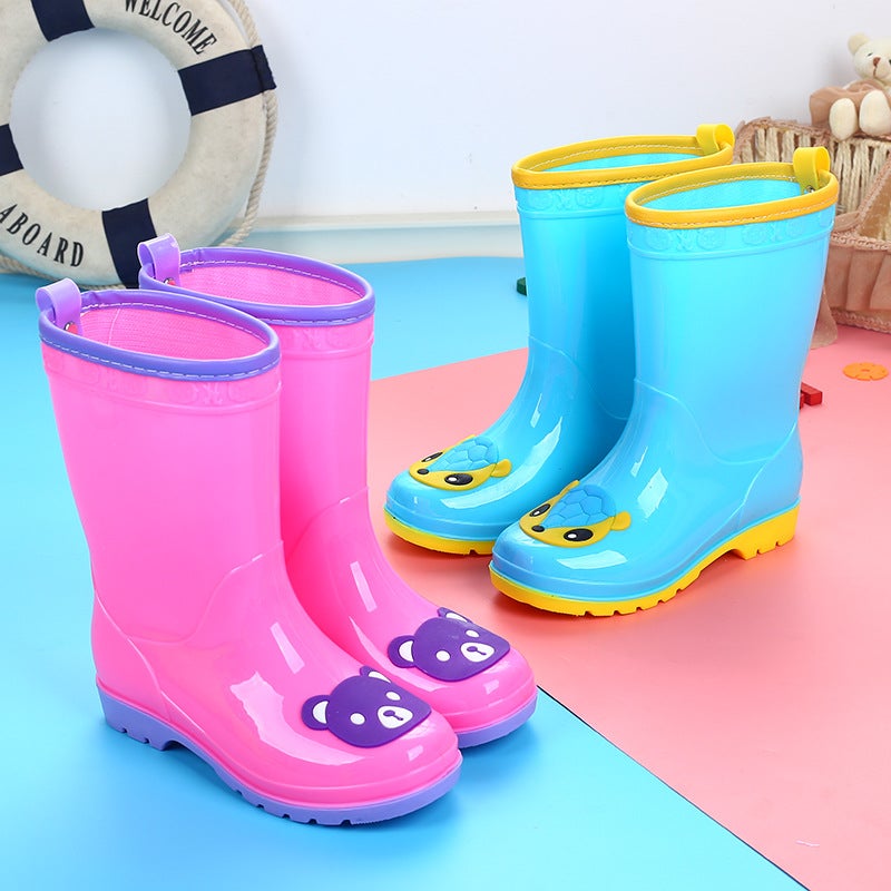Children'S Rain Boots, Girls, Boys And Baby Rain Boots, New Cartoon Water Shoes, Non-Slip, Boys, Girls, Toddlers, Kidsren'S Rubber Shoes - Image 2
