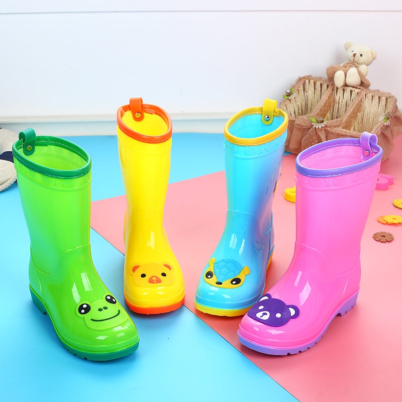 Children'S Rain Boots, Girls, Boys And Baby Rain Boots, New Cartoon Water Shoes, Non-Slip, Boys, Girls, Toddlers, Kidsren'S Rubber Shoes - Image 4