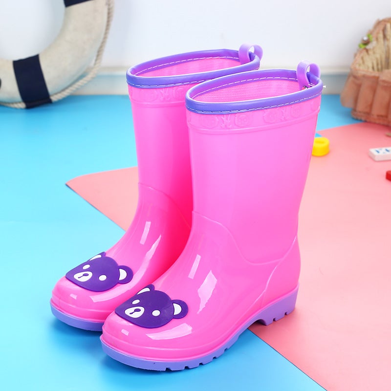 Children'S Rain Boots, Girls, Boys And Baby Rain Boots, New Cartoon Water Shoes, Non-Slip, Boys, Girls, Toddlers, Kidsren'S Rubber Shoes - Image 3