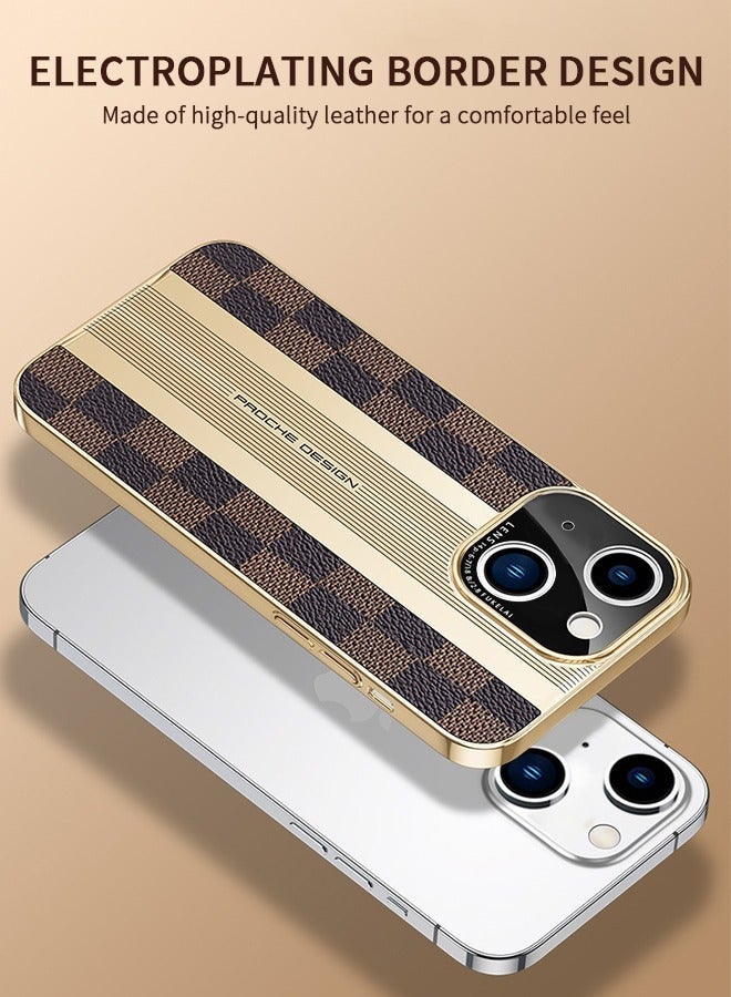 GROIC IPhone 14 Max Case 6.7 Inch, Luxury Genuine Leather Case, Premiun Back Cover, Anti-Slip, Anti-Fingerprint, Shockproof Protector Cover  - Image 3