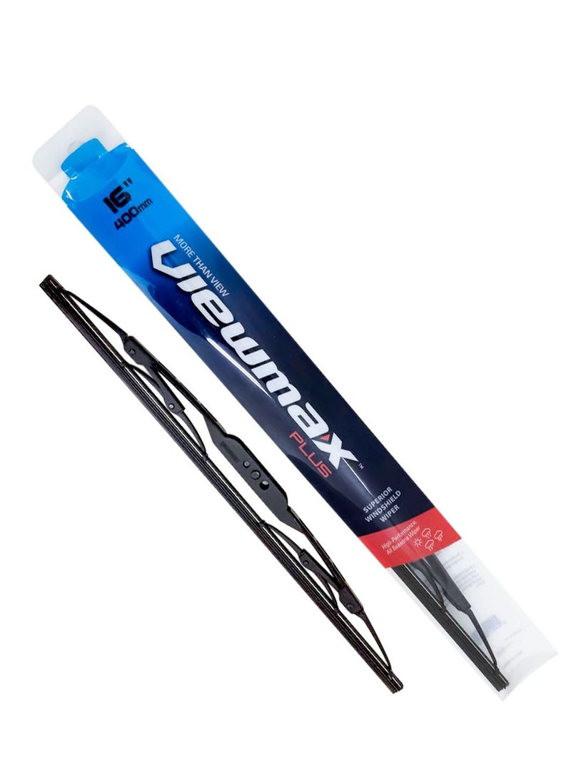 Viewmax VIEW MAX Windshield Car Wiper Blades, Powerful Performance Conventional Wiper Blades - 2 Pcs - (16" 400mm)  - Image 2