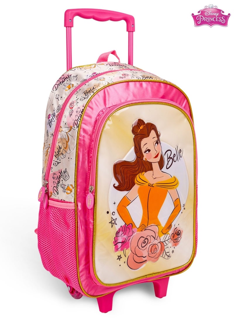 Disney - Princess  18 Inch Kids 3-in-1 Trolley School Bag Set - Ergonomic Backpack, Insulated Lunch Bag & Pencil Case,Lightweight, Durable, Students 6+ - Perfect for Travel & School,For Girls - Image 1