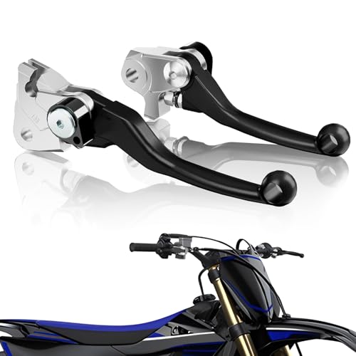 USTPO Dirt Bike Clutch Brake Lever Foldable CNC Pivot Motorcycle Folding Set for YZ125 YZ250 1523 YZ250F 0923 YZ125X 1723 YZ250X 1623 YZ450F 0923 YZ250FX 2023 YZ450FX 1923 Black - Image 1