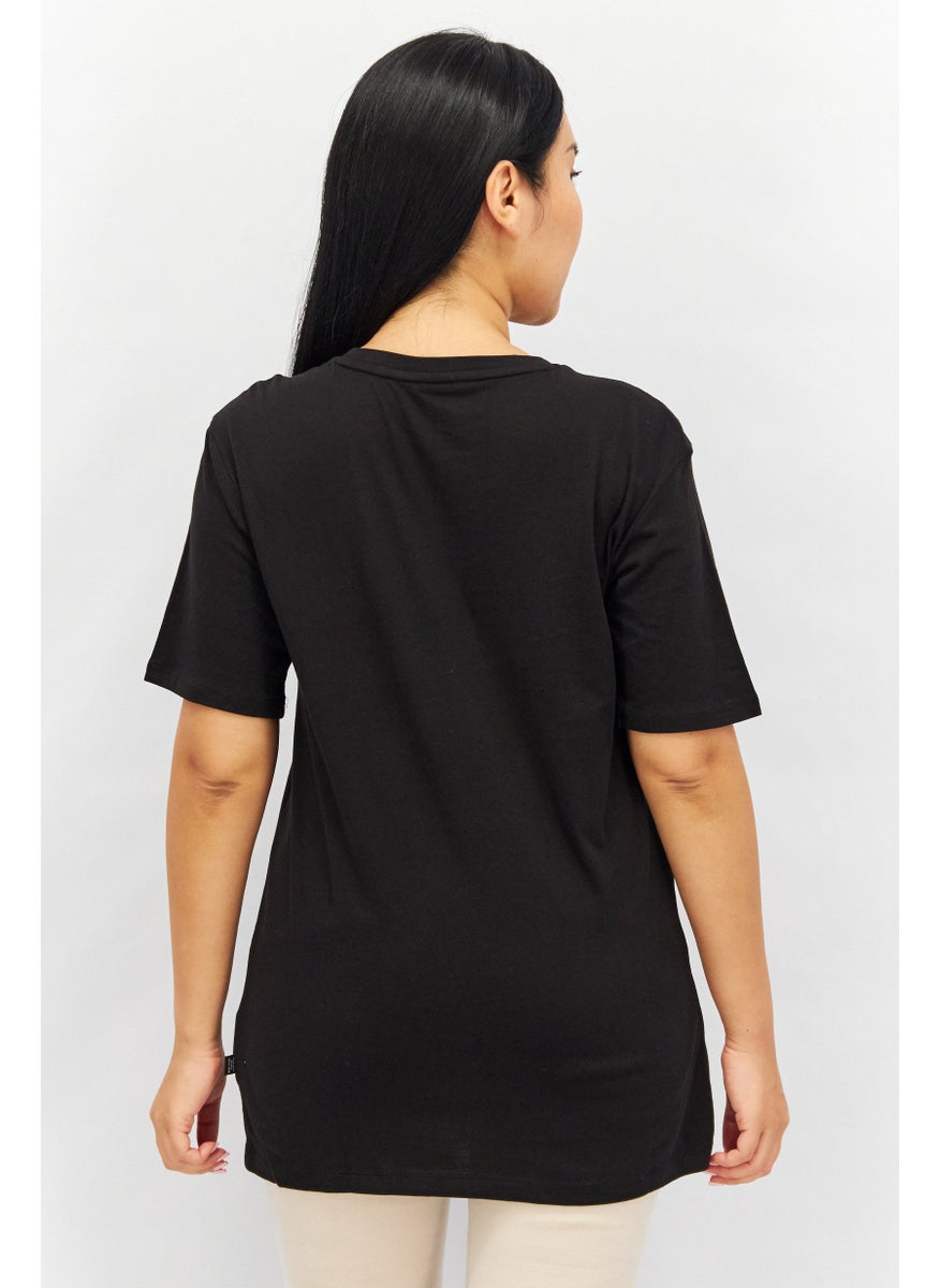 PUMA Women Sportswear Fit Short Sleeve Running T-Shirts, Black  - Image 2